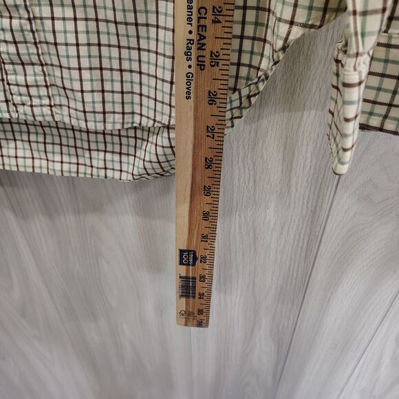 Ralph Lauren Button Down Checks Cream Green Red Yellow Classic Fit Size M Soft - Picture 8 of 9